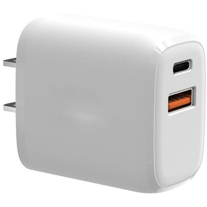 2Port 38W Wall Charger,1X Usbc 1X Usba Ports White