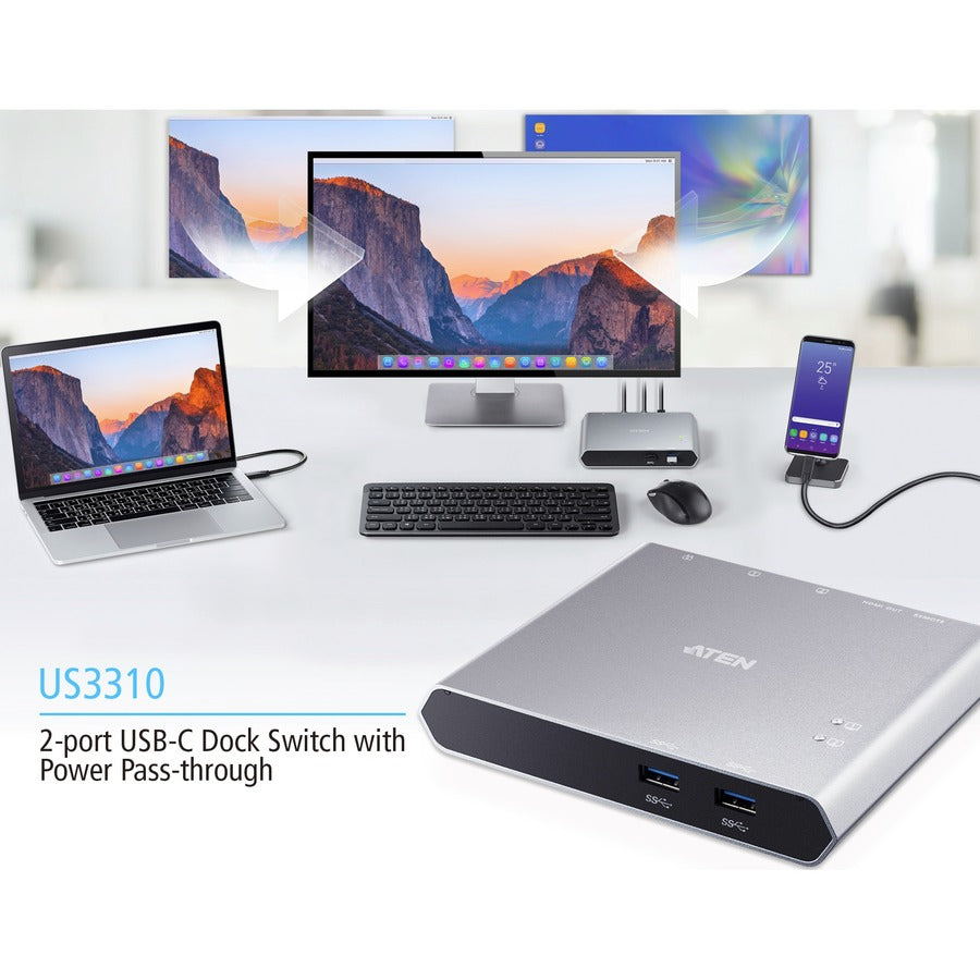 2Port Usb-C Dock Switch,