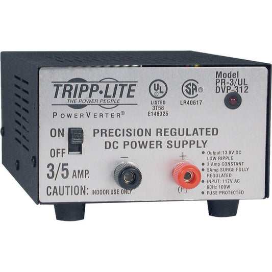 3 Amp Dc Power Supply 120Vac,Ul Certified 13.8Vdc O/L Protection