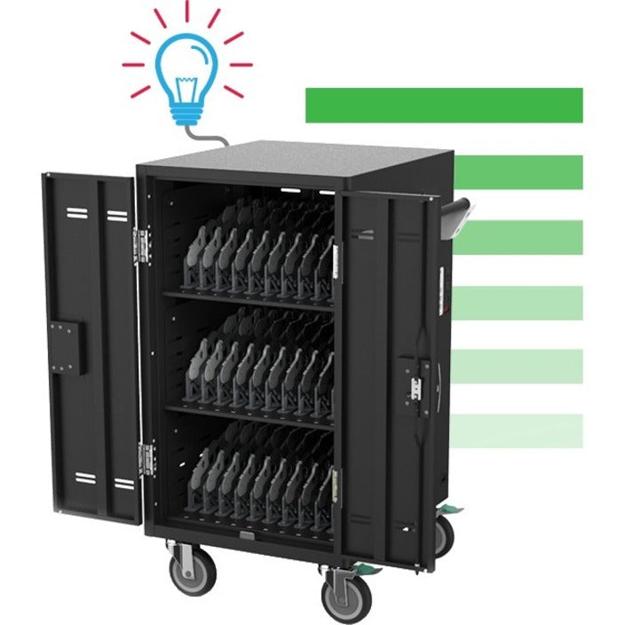 30 Device Charging Cart,Adaptive Intelligent Charging Cart