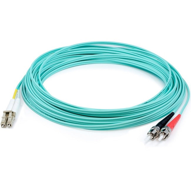 30M Lc/St Mmf Fiber Lomm 50/125,Om3 Duplex Aqua Patch Cable