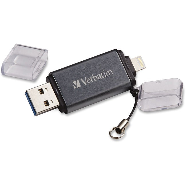 32Gb Istorengo Dual Flash Drive,Usb 3.0 F/Apple Lghtng Dev Graphite