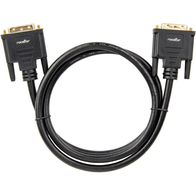 3Ft Dvi Single Link M/M Cable,Dvi 18+1 Gold Plated Black Cable