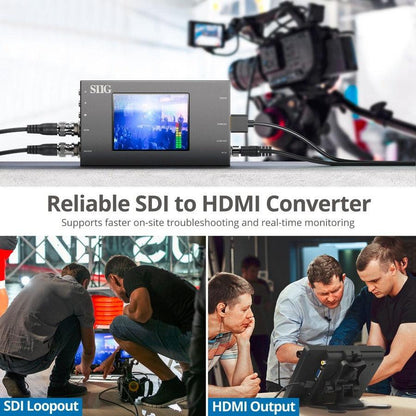 3G-Sdi To Hdmi Converter With,Scaler & Monitor