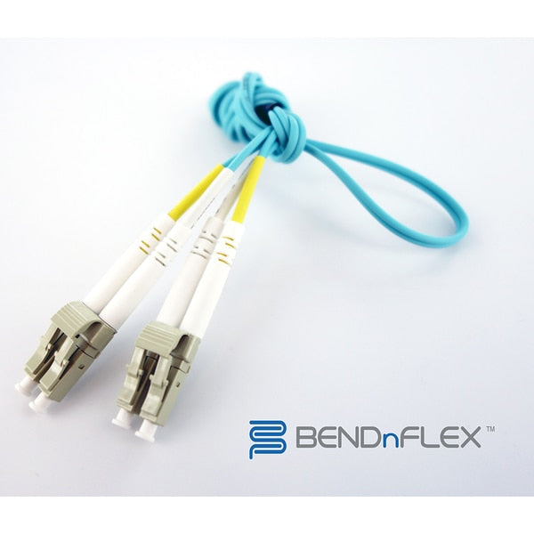 3M Fiber Mm Lc/Lc Bendnflex,Silver Om4 Duplex 50/125 Cable