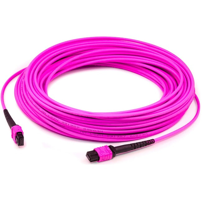 3M Mpo F/F Patch Cable,3M Magenta 12-Strand Om4 Fiber