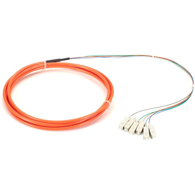 3M Sc Om1 62.5-Micron Mm Fiber,Pigtail 6-Strand Ofnr Pvc Orange