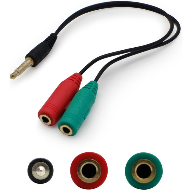 3.5Mm 1/8In 2To1 Headset And,Microphone Adapter M/Ff