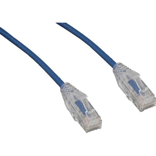 40Ft Cat6 Blue Clear Boot 28Awg,Rj45 To Rj45 Slim Jacket Cable Ncnr