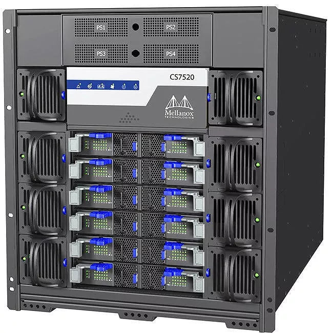 43Tb/S 216Port Edr Infiniband,Chassis Switch Includes 8 Fans