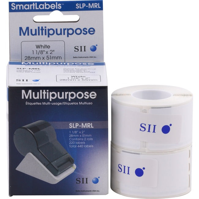 440-Labels 1-1/8 X 2 Slp-Mrl,For Seiko Label Printers