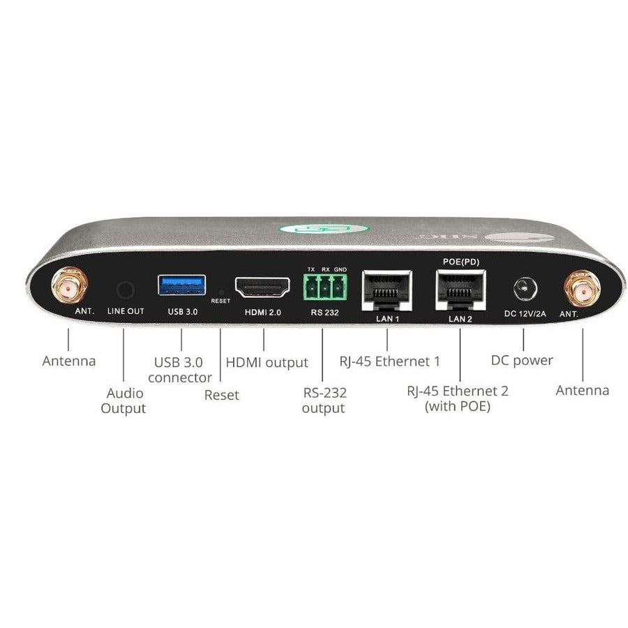 4K Dual View Wireless Media Presentation Switch Gateway - For Meetings & Boardroom Presentation