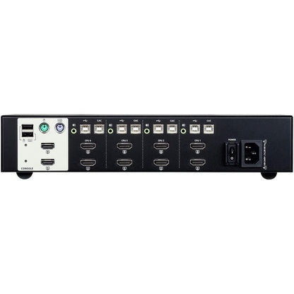 4Port Dual Display Hdmi Secure,Kvm With Pp 3.0