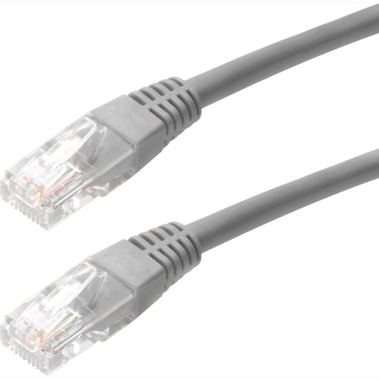 4Xem 3Ft Cat5E Molded Rj45 Utp Network Patch Cable (Gray)