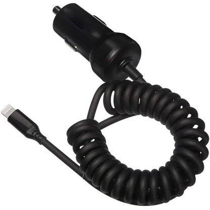 4Xem 8 Pin Lightning Car Charger (Black) For Ipod/Iphone/Ipad