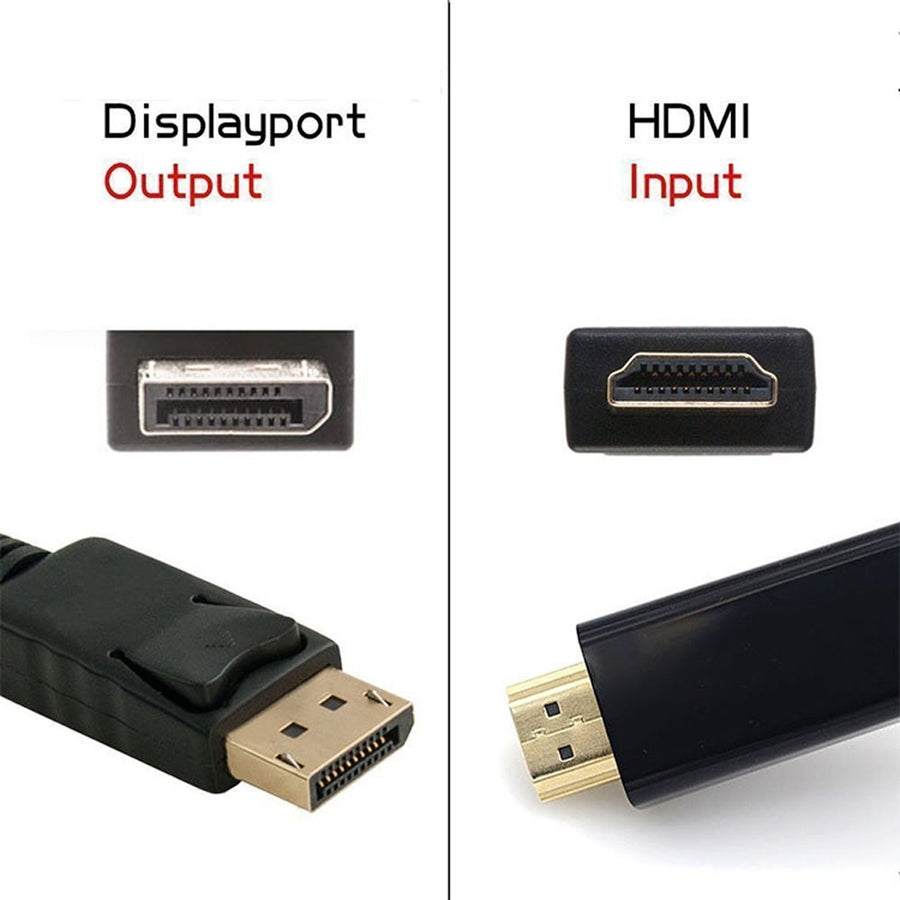 4Xem 4K Displayport To Hdmi Cable 3Ft