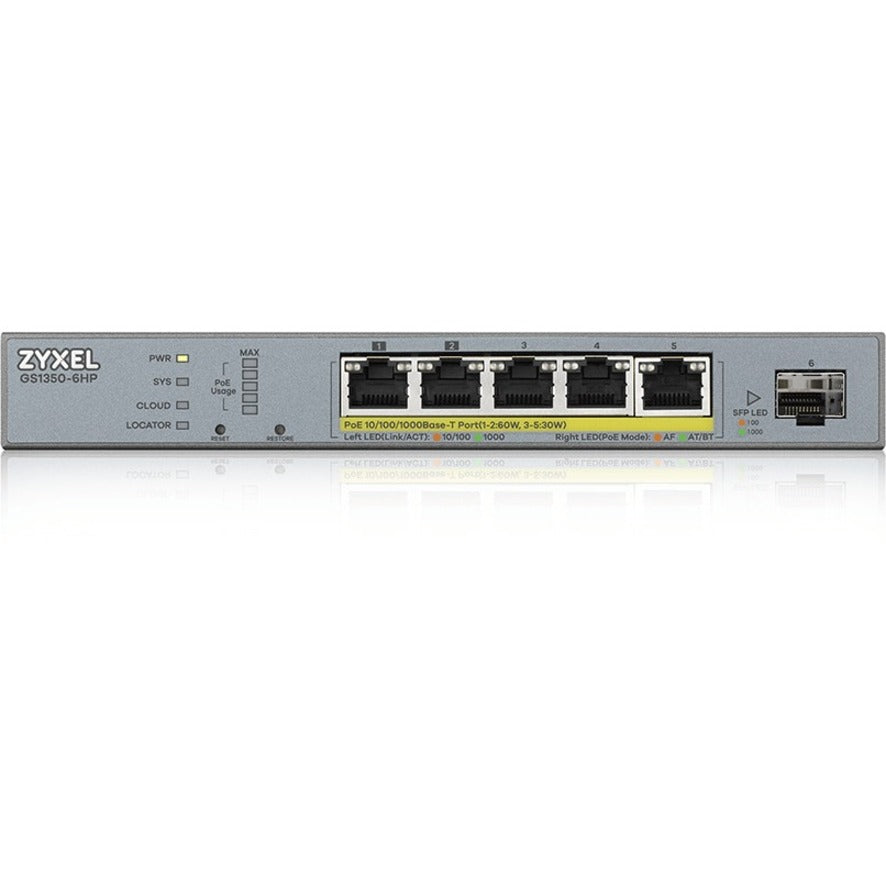 5-Port Gigabit Poe+ L2 Web Mngd,Switch60W W/Sfp Uplink 802.3Bt Sup