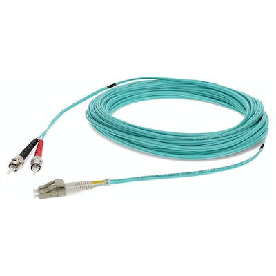 50M Fiber Lc To St M/M Om3 Upc,Duplex Lszh Patch Cable