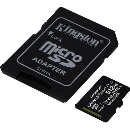 512Gb Micsdxc Canvas Select,Plus 100R A1 C10 Card + Adp ****