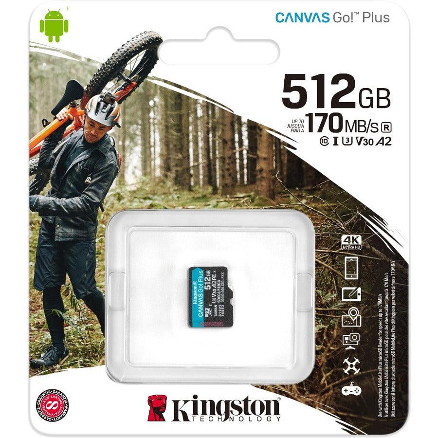 512Gb Microsdxc Canvas Go Plus,170R A2 U3 V30 Single Pack W/O