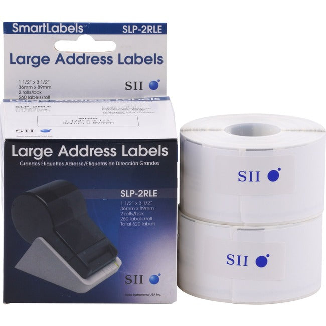 520-Labels 1-1/2 X 3-1/2,Slp-2Rle 2Rolls Large Address