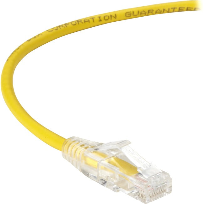 5Ft Yellow Cat6 Slim 28Awg Patc,H Cable 250Mhz Utp Cm Snagless