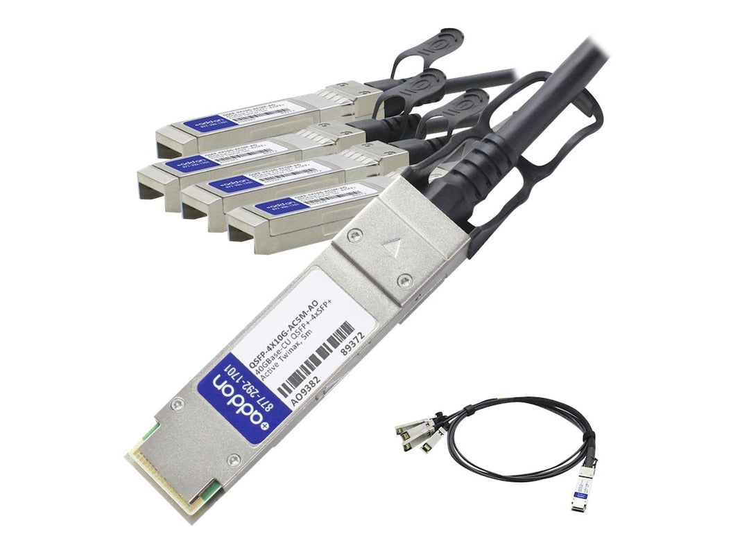 5M Cisco Qsfp+ To 4Xsfp+ Active,Compat Dac Taa 40Gbase Cu 5M