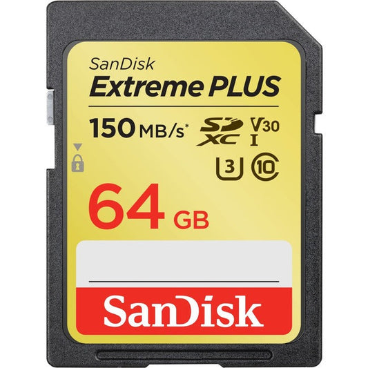 64Gb Extreme Plus Sd 150/60Mb/S,Rw C10 Uhs U3