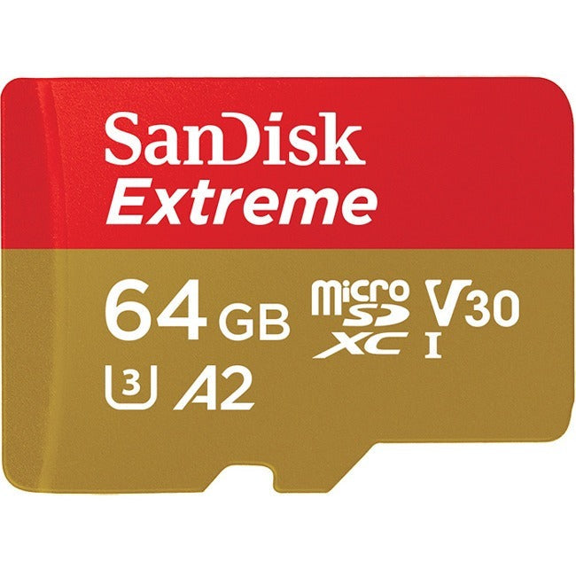 64Gb Extreme Usd Microsd 160,60Mb/S C10 Uhs U3 V30 A2