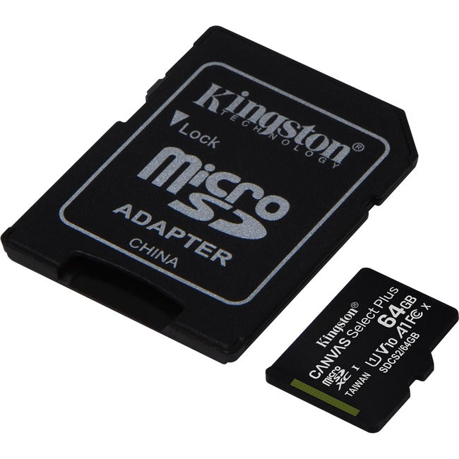 64Gb Micsdxc Canvas Select,Plus 100R A1 C10 Card + Adp