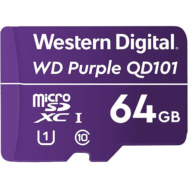 64Gb Wd Purple Sc Qd101 Microsd,Card