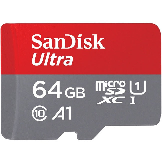 64Gb Ultra Usd 120Mb/S C10 Uhs,U1 A1 Card+Adap Sdsqua4-064G-An6Ma