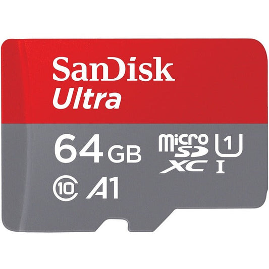 64Gb Ultra Usd 120Mb/S C10 Uhs,U1 A1 Card+Adap Sdsqua4-064G-An6Ma