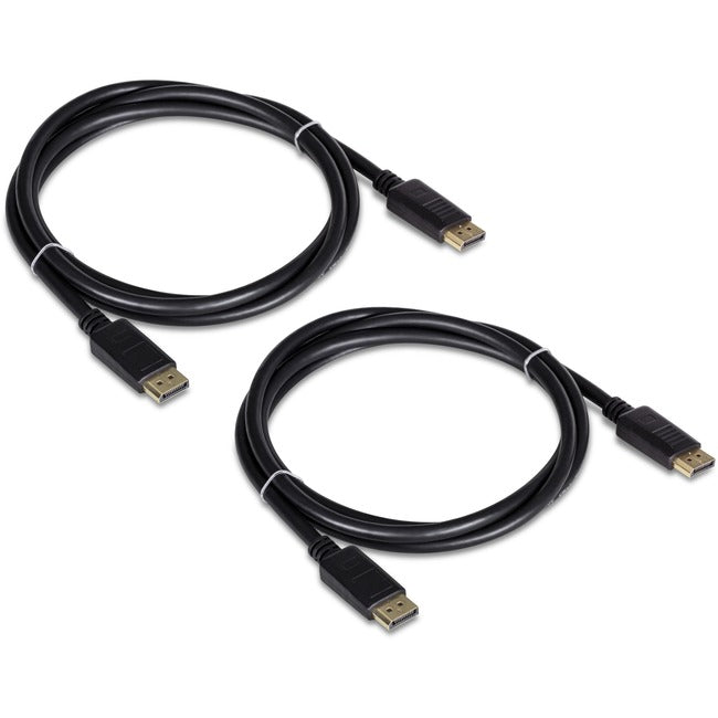 6Ft Displayport 1.2 Cbl 2 Pack,Includes 2 X Displayport 1.2 Cables