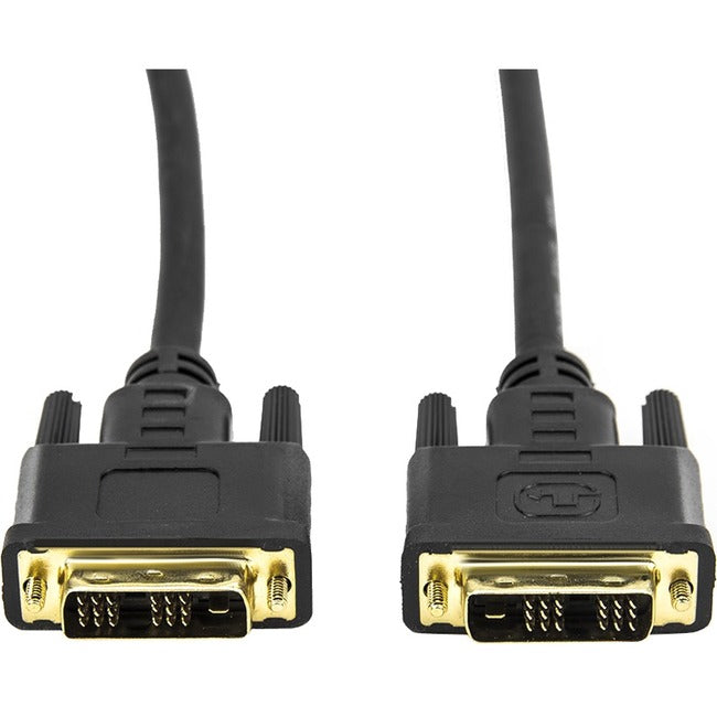 6Ft Dvi Single Link M/M Cable,Dvi 18+1 Gold Plated Black Cable