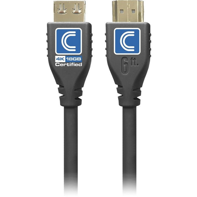 6Ft Microflex Pro Av/It Certif,18G Highspeed Hdmi Cable Jet Black