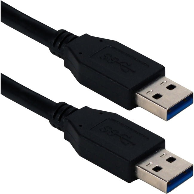 6Ft Usb 3.0/3.1 Type A Male To,Male 5Gbps Black Cable
