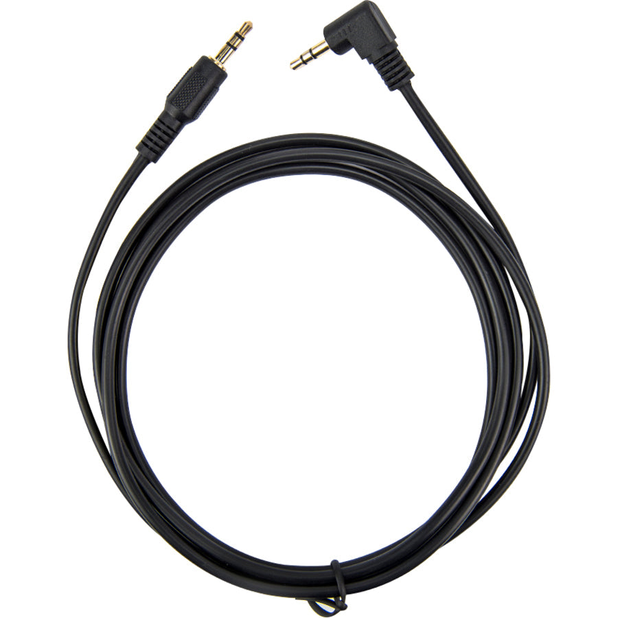 6Ft Slim 3.5Mm To Right Angle,Sterio Audio Cable Black