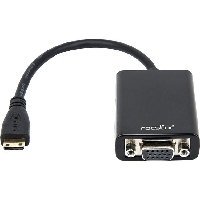 6In Mini Hdmi To Vga Adapter,Male To Vga Female Black