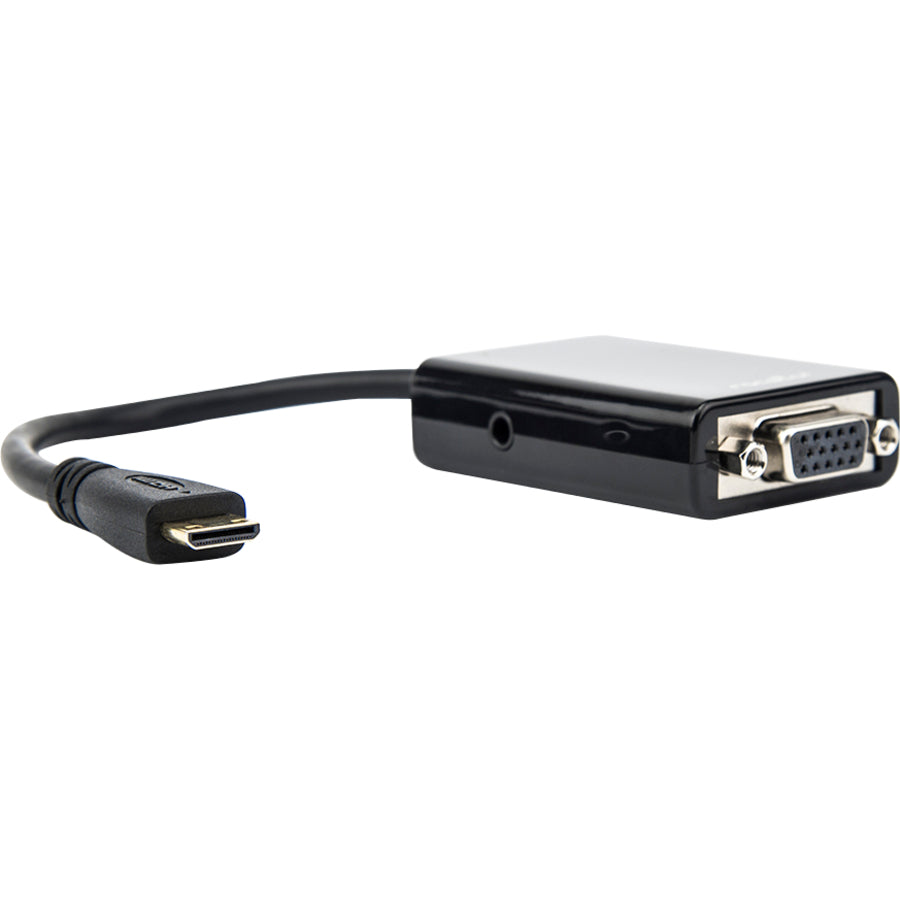 6In Mini Hdmi To Vga Adapter,Male To Vga Female Black