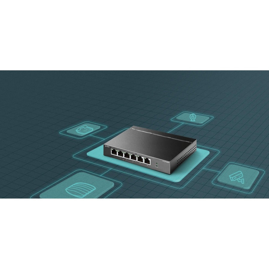 6Port 10/100Mbps Desktop Switch,With 4Port Poe+