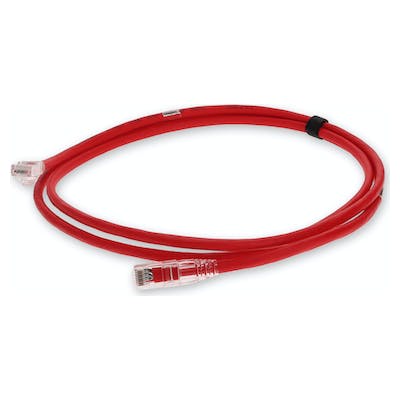 7.5Ft Addon Rj-45 M/M Patch Cbl,Red Cat6A Stp Pvc Shielded Cu