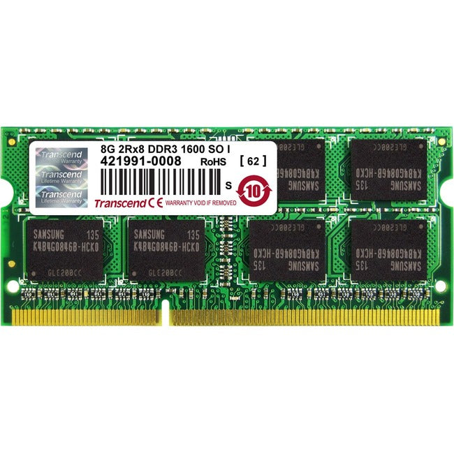 8Gb Ddr3 1600Mhz Sodimm Dr X8,Industrial