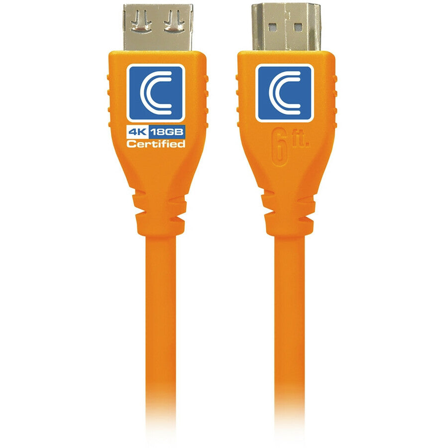 9Ft Microflex Pro Av/It Certif,18G Highspeed Hdmi Cable Orange