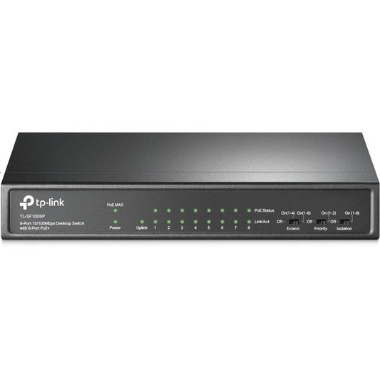 9Port 10/100Mbps Desktop Switch,With 8Port Poe+