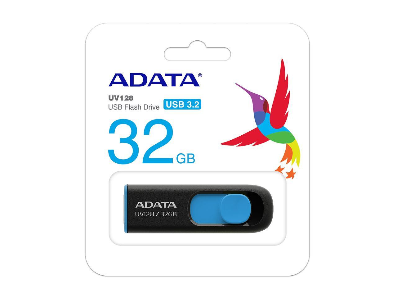 Adata 32Gb Uv128 Usb 3.2 Gen 1 Flash Drive (Auv128-32G-Rby)