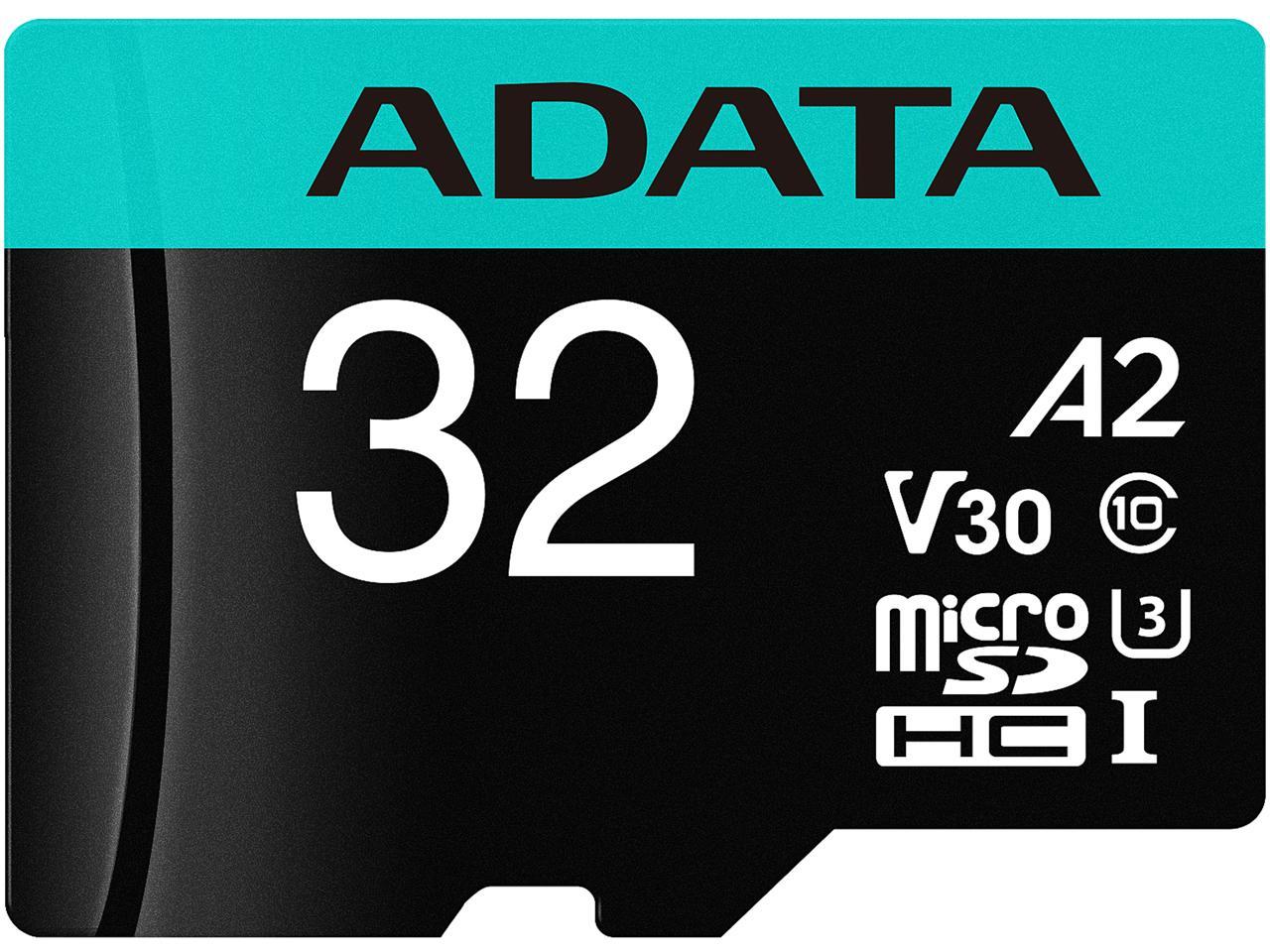 Adata 512Gb Premier Pro Microsdxc Uhs-I U3 / Class 10 V30 A2 Memory Card With Sd Adapter, Speed Up To 100Mb/S (Ausdx512Gui3V30Sa2-Ra1)