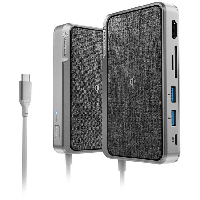 Alogic Usb-C Dock Wave | All-In-One / Usb-C Hub With Power Delivery, Power Bank & Wireless Charger