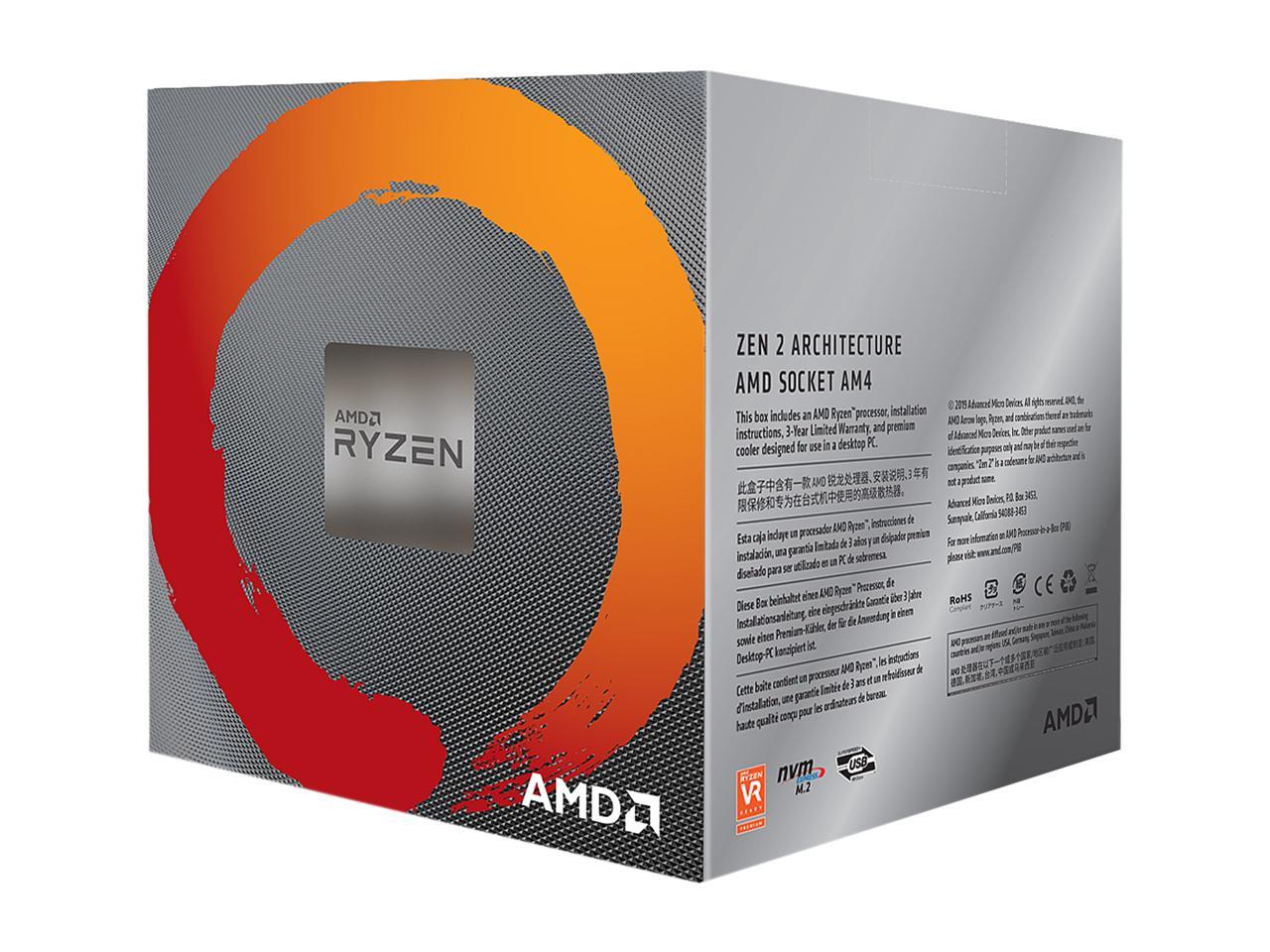 Amd 100-100000025Box Ryzen 7 3800X Desktop Processors / 3.9Ghz/ Eight-Core/ Pcie 4.0/ Retail