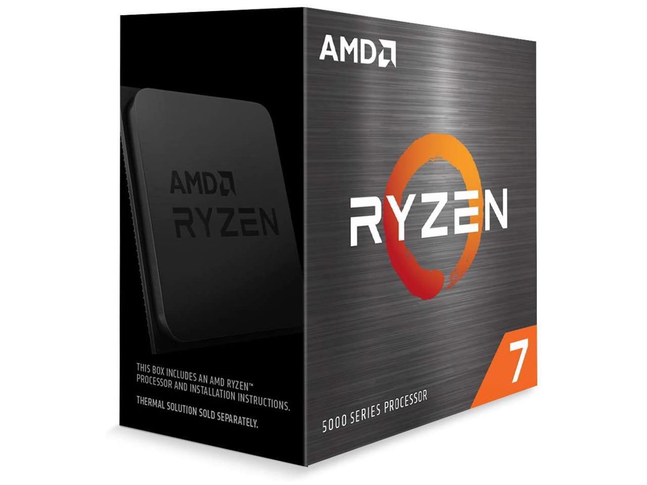 Amd Ryzen 7 5800X 100-100000063Wof Processor 8-Core 3.8Ghz Socket Am4 Cpu W/O Fan, Retail